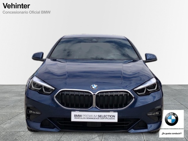 BMW Serie 2 218i Gran Coupe color Azul. Año 2024. 103KW(140CV). Gasolina. En concesionario Vehinter Getafe de Madrid
