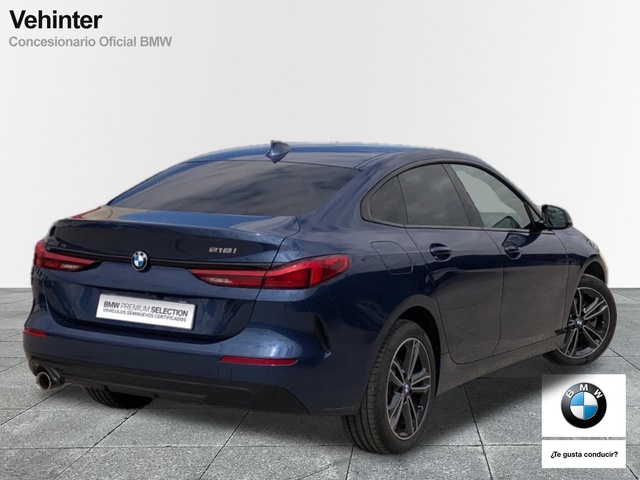 BMW Serie 2 218i Gran Coupe color Azul. Año 2024. 103KW(140CV). Gasolina. En concesionario Vehinter Getafe de Madrid