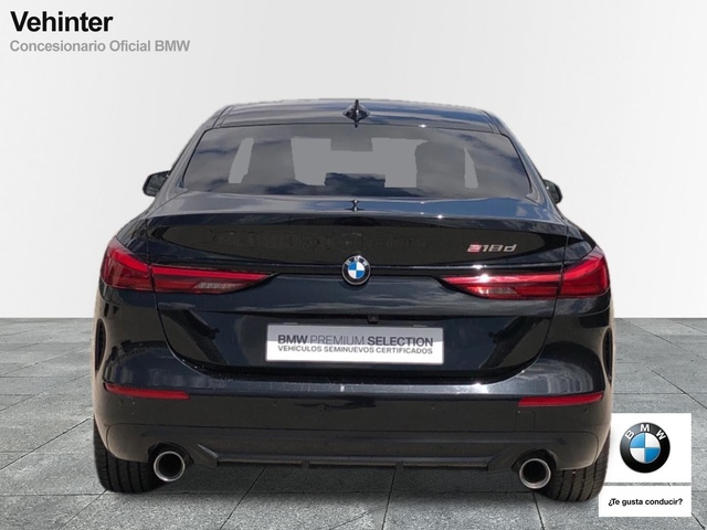 BMW Serie 2 218d Gran Coupe color Negro. Año 2024. 110KW(150CV). Diésel. En concesionario Vehinter Getafe de Madrid