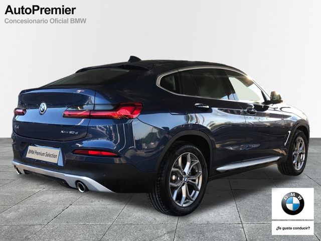 BMW X4 xDrive20d color Azul. Año 2021. 140KW(190CV). Diésel. En concesionario Auto Premier, S.A. - MADRID de Madrid