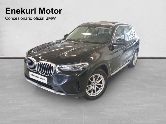 BMW X3 sDrive18d color Negro. Año 2022. 110KW(150CV). Diésel. En concesionario Enekuri Motor de Vizcaya