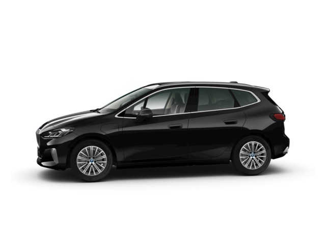 BMW Serie 2 225e Active Tourer color Negro. Año 2024. 180KW(245CV). Híbrido Electro/Gasolina. En concesionario Movilnorte El Carralero de Madrid