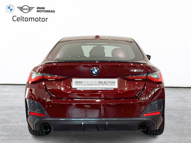 BMW Serie 4 420d Gran Coupe color Rojo. Año 2021. 140KW(190CV). Diésel. En concesionario Celtamotor Lalín de Pontevedra