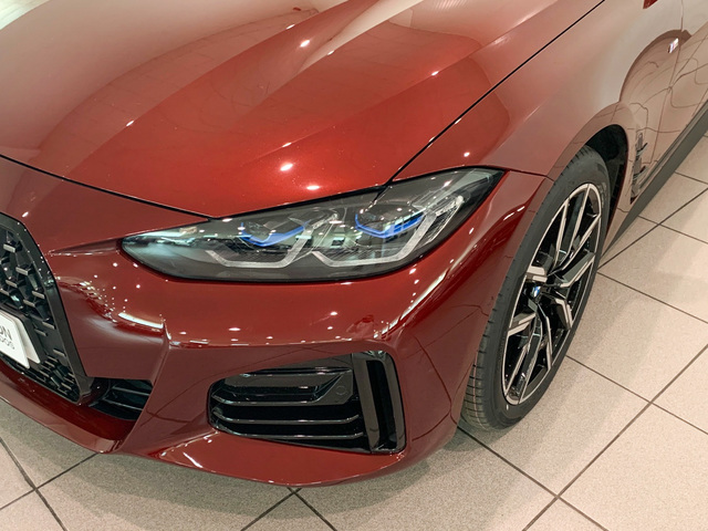 BMW Serie 4 420d Gran Coupe color Rojo. Año 2021. 140KW(190CV). Diésel. En concesionario Celtamotor Lalín de Pontevedra