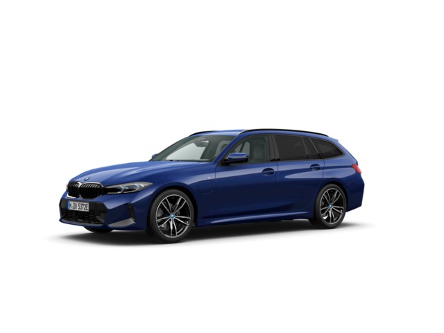 BMW Serie 3 330e Touring color Azul. Año 2024. 215KW(292CV). Híbrido Electro/Gasolina. En concesionario Movilnorte El Plantio de Madrid