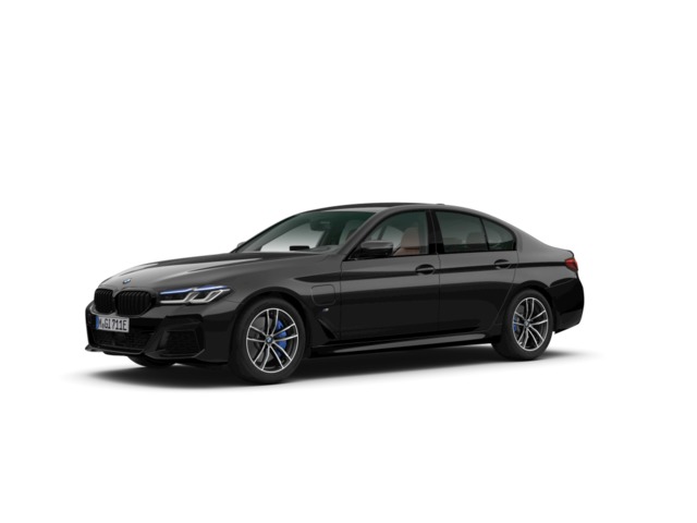 BMW Serie 5 545e color Negro. Año 2021. 290KW(394CV). Híbrido Electro/Gasolina. En concesionario SAN JUAN Automoviles Fersan S.A. de Alicante