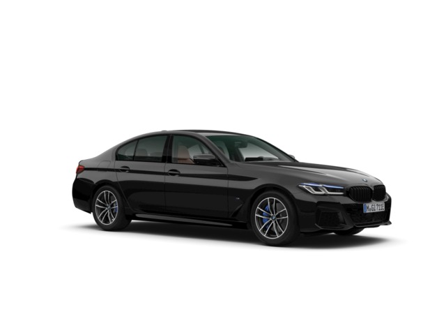 BMW Serie 5 545e color Negro. Año 2021. 290KW(394CV). Híbrido Electro/Gasolina. En concesionario SAN JUAN Automoviles Fersan S.A. de Alicante
