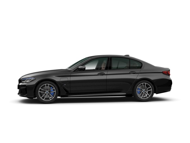 BMW Serie 5 545e color Negro. Año 2021. 290KW(394CV). Híbrido Electro/Gasolina. En concesionario SAN JUAN Automoviles Fersan S.A. de Alicante
