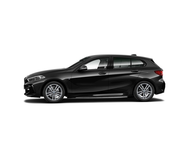 BMW Serie 1 118d color Negro. Año 2023. 110KW(150CV). Diésel. En concesionario Vehinter Getafe de Madrid