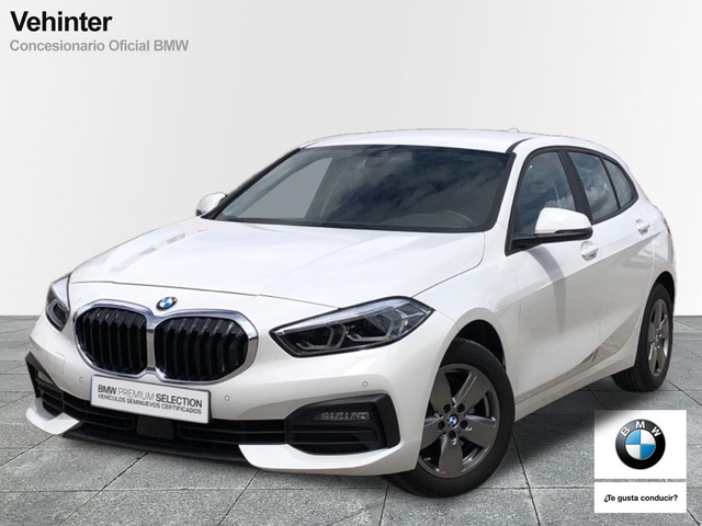 BMW Serie 1 118d color Blanco. Año 2024. 110KW(150CV). Diésel. En concesionario Vehinter Getafe de Madrid
