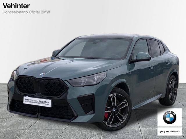 BMW X2 sDrive18d color Verde. Año 2024. 110KW(150CV). Diésel. En concesionario Vehinter Getafe de Madrid