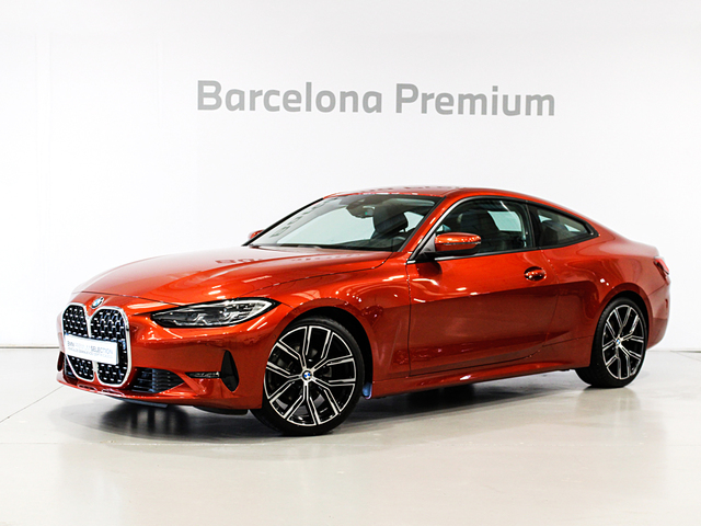 BMW Serie 4 420i Coupe color Naranja. Año 2022. 135KW(184CV). Gasolina. En concesionario Barcelona Premium -- GRAN VIA de Barcelona