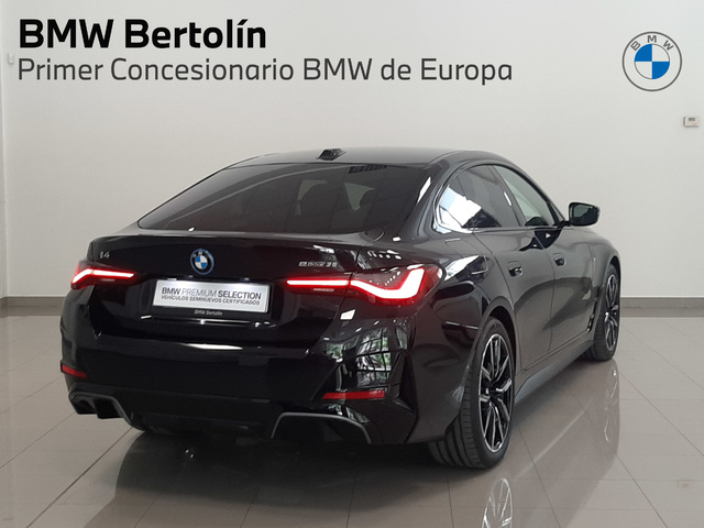 BMW i4 eDrive35 color Negro. Año 2025. 210KW(286CV). Eléctrico. En concesionario Automoviles Bertolin, S.L. de Valencia