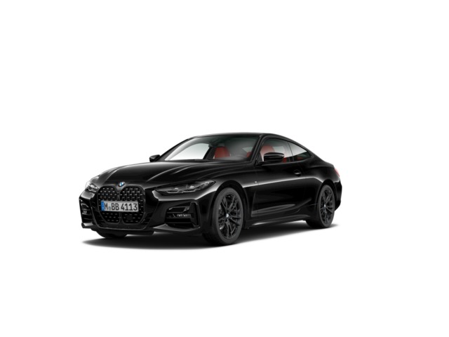 BMW Serie 4 420d Coupe color Negro. Año 2021. 140KW(190CV). Diésel. En concesionario Augusta Aragon S.A. de Zaragoza