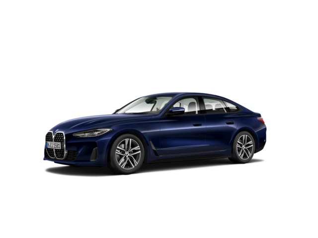 BMW Serie 4 420d Gran Coupe color Azul. Año 2022. 140KW(190CV). Diésel. En concesionario SAN JUAN Automoviles Fersan S.A. de Alicante