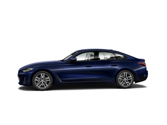 BMW Serie 4 420d Gran Coupe color Azul. Año 2022. 140KW(190CV). Diésel. En concesionario SAN JUAN Automoviles Fersan S.A. de Alicante