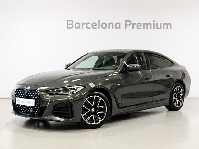 BMW Serie 4 420d Gran Coupe color Gris. Año 2022. 140KW(190CV). Diésel. En concesionario Barcelona Premium -- GRAN VIA de Barcelona