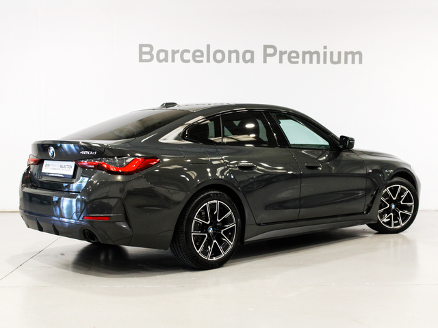 BMW Serie 4 420d Gran Coupe color Gris. Año 2022. 140KW(190CV). Diésel. En concesionario Barcelona Premium -- GRAN VIA de Barcelona