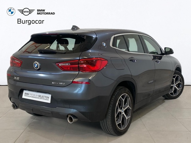 BMW X2 sDrive18d color Gris. Año 2018. 110KW(150CV). Diésel. En concesionario Burgocar (Bmw y Mini) de Burgos