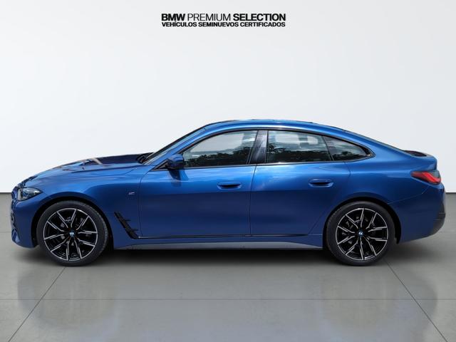 BMW Serie 4 420d Gran Coupe color Azul. Año 2024. 140KW(190CV). Diésel. En concesionario Automotor Premium Velázquez - Málaga de Málaga