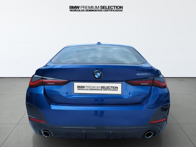 BMW Serie 4 420d Gran Coupe color Azul. Año 2024. 140KW(190CV). Diésel. En concesionario Automotor Premium Velázquez - Málaga de Málaga