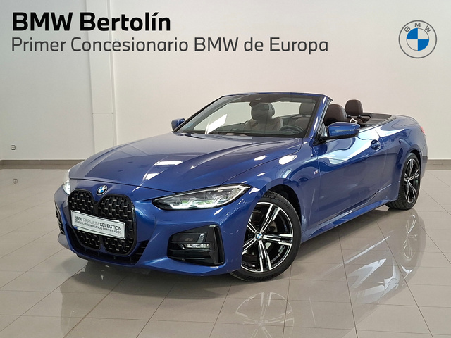 BMW Serie 4 420i Cabrio color Azul. Año 2024. 135KW(184CV). Gasolina. En concesionario Automoviles Bertolin S.L. de Valencia