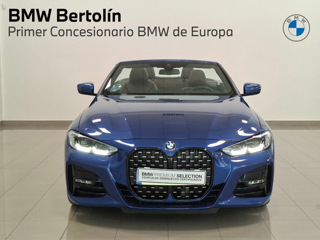 BMW Serie 4 420i Cabrio color Azul. Año 2024. 135KW(184CV). Gasolina. En concesionario Automoviles Bertolin S.L. de Valencia