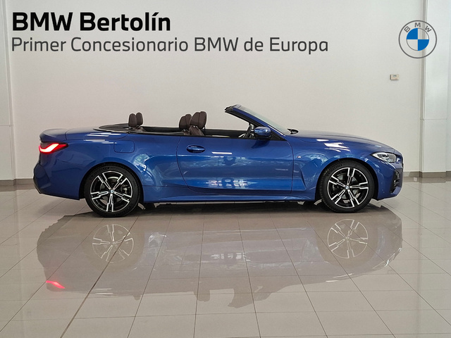 BMW Serie 4 420i Cabrio color Azul. Año 2024. 135KW(184CV). Gasolina. En concesionario Automoviles Bertolin S.L. de Valencia