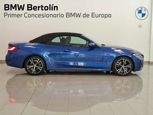 BMW Serie 4 420i Cabrio color Azul. Año 2024. 135KW(184CV). Gasolina. En concesionario Automoviles Bertolin S.L. de Valencia