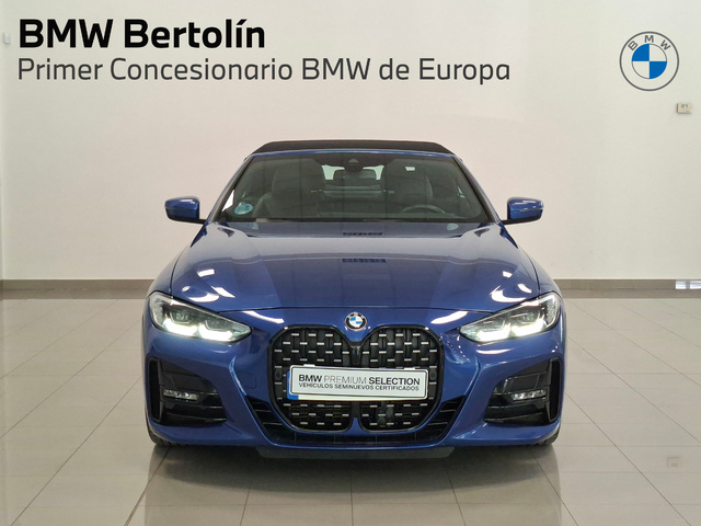 BMW Serie 4 420i Cabrio color Azul. Año 2024. 135KW(184CV). Gasolina. En concesionario Automoviles Bertolin S.L. de Valencia