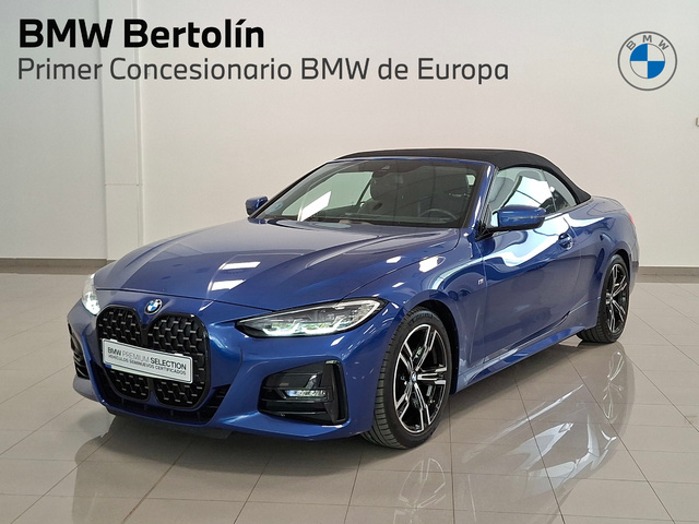 BMW Serie 4 420i Cabrio color Azul. Año 2024. 135KW(184CV). Gasolina. En concesionario Automoviles Bertolin S.L. de Valencia
