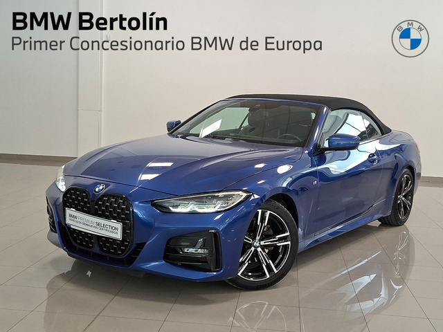 BMW Serie 4 420i Cabrio color Azul. Año 2024. 135KW(184CV). Gasolina. En concesionario Automoviles Bertolin S.L. de Valencia
