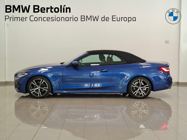 BMW Serie 4 420i Cabrio color Azul. Año 2024. 135KW(184CV). Gasolina. En concesionario Automoviles Bertolin S.L. de Valencia