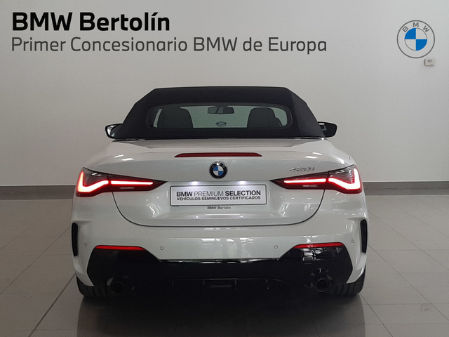 BMW Serie 4 420i Cabrio color Blanco. Año 2024. 135KW(184CV). Gasolina. En concesionario Automoviles Bertolin S.L. de Valencia