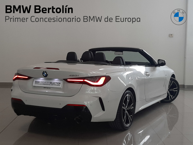 BMW Serie 4 420i Cabrio color Blanco. Año 2024. 135KW(184CV). Gasolina. En concesionario Automoviles Bertolin S.L. de Valencia