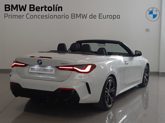 BMW Serie 4 420i Cabrio color Blanco. Año 2024. 135KW(184CV). Gasolina. En concesionario Automoviles Bertolin S.L. de Valencia