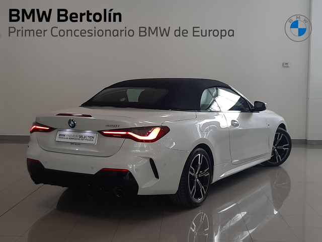 BMW Serie 4 420i Cabrio color Blanco. Año 2024. 135KW(184CV). Gasolina. En concesionario Automoviles Bertolin S.L. de Valencia