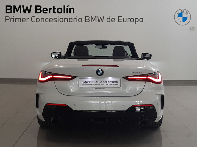 BMW Serie 4 420i Cabrio color Blanco. Año 2024. 135KW(184CV). Gasolina. En concesionario Automoviles Bertolin S.L. de Valencia