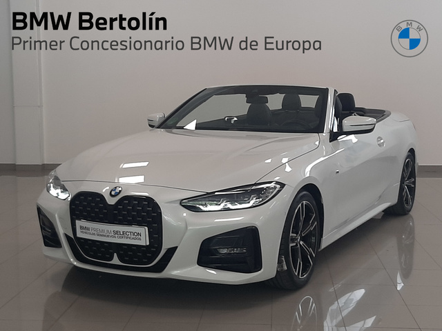 BMW Serie 4 420i Cabrio color Blanco. Año 2024. 135KW(184CV). Gasolina. En concesionario Automoviles Bertolin S.L. de Valencia