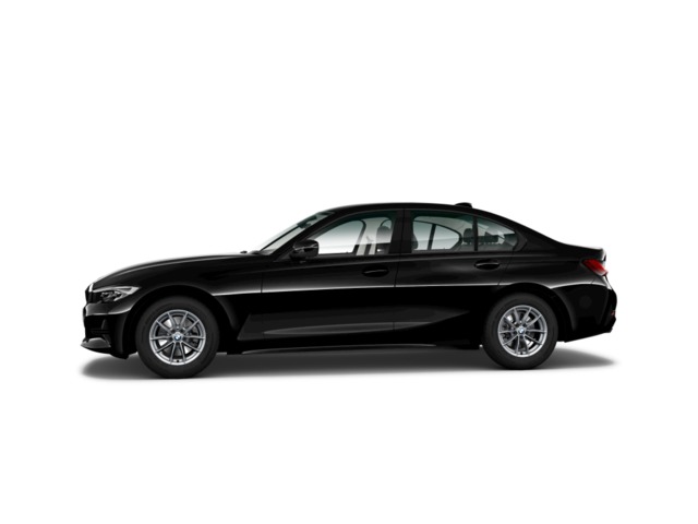 BMW Serie 3 318d color Negro. Año 2022. 110KW(150CV). Diésel. En concesionario DIGITAL Automoviles Fersan, S.A. de Alicante