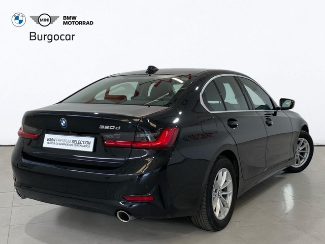 BMW Serie 3 320d color Negro. Año 2021. 140KW(190CV). Diésel. En concesionario Burgocar (Bmw y Mini) de Burgos