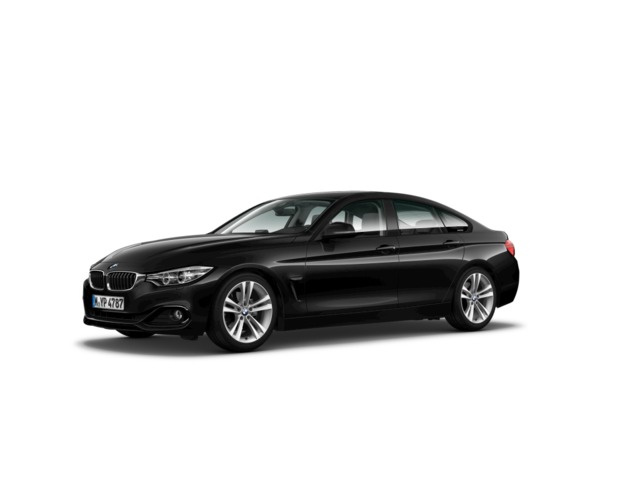 BMW Serie 4 418d Gran Coupe color Negro. Año 2016. 110KW(150CV). Diésel. En concesionario Autogal de Ourense