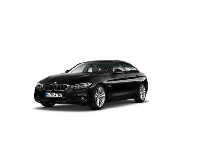 BMW Serie 4 418d Gran Coupe color Negro. Año 2016. 110KW(150CV). Diésel. En concesionario Autogal de Ourense