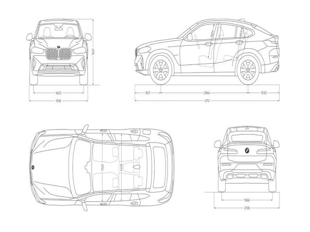 BMW X4 xDrive20d color Negro. Año 2024. 140KW(190CV). Diésel. En concesionario GANDIA Automoviles Fersan, S.A. de Valencia