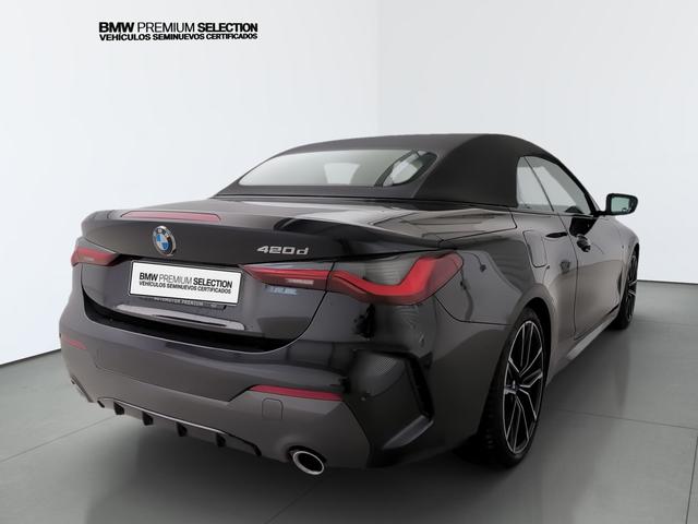 BMW Serie 4 420d Cabrio color Negro. Año 2024. 140KW(190CV). Diésel. En concesionario Automotor Premium Velázquez - Málaga de Málaga