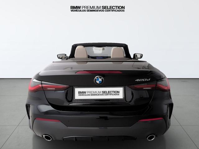 BMW Serie 4 420d Cabrio color Negro. Año 2024. 140KW(190CV). Diésel. En concesionario Automotor Premium Velázquez - Málaga de Málaga