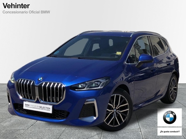 BMW Serie 2 218i Active Tourer color Azul. Año 2022. 100KW(136CV). Gasolina. En concesionario Vehinter Getafe de Madrid