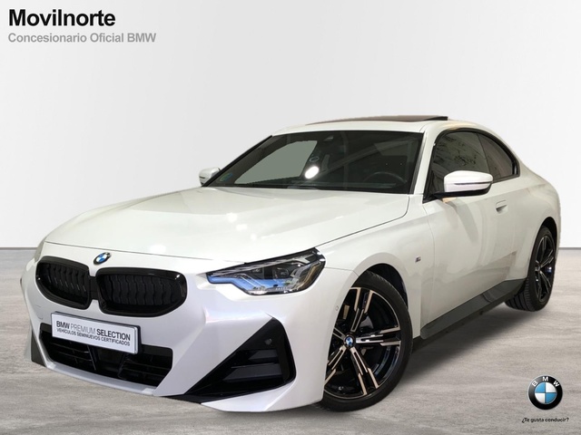BMW Serie 2 220d Coupe color Blanco. Año 2023. 140KW(190CV). Diésel. En concesionario Movilnorte Las Rozas de Madrid