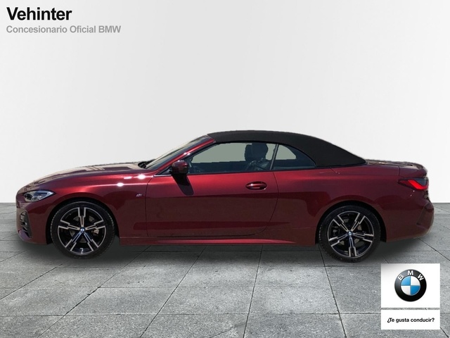 BMW Serie 4 420d Cabrio color Rojo. Año 2024. 140KW(190CV). Diésel. En concesionario Vehinter Getafe de Madrid