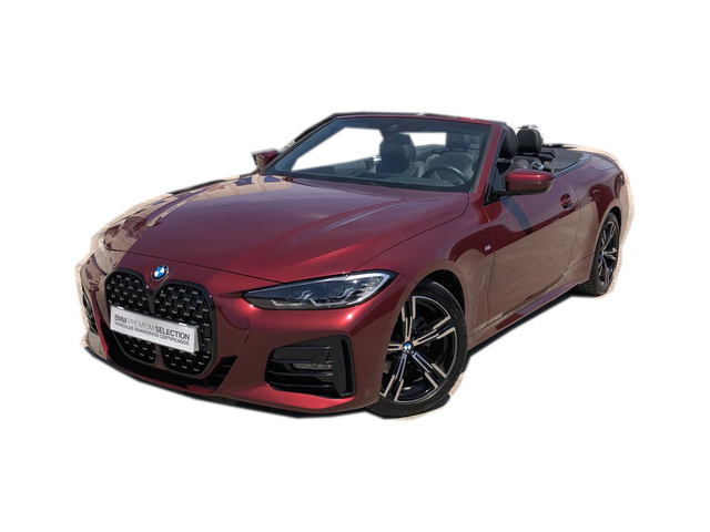 BMW Serie 4 420d Cabrio color Rojo. Año 2024. 140KW(190CV). Diésel. En concesionario Vehinter Getafe de Madrid